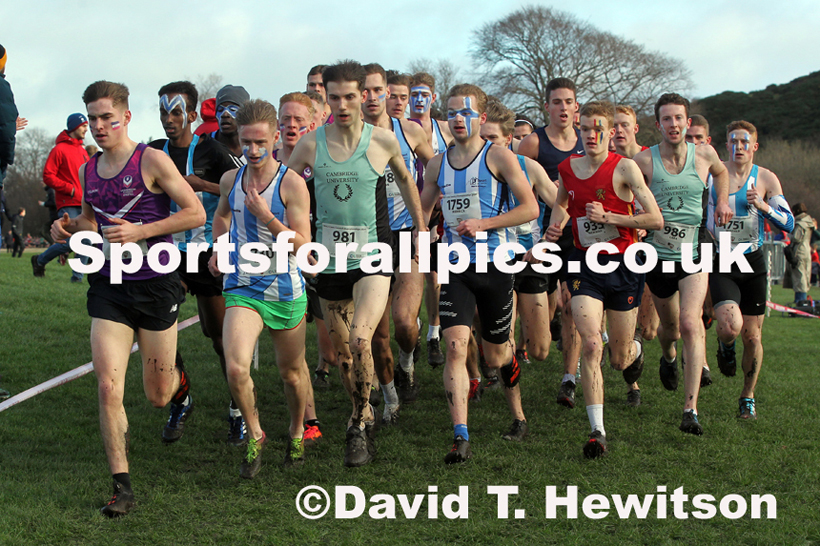 Mens short race  2020 BUCS Cross Country Champs., Edinburgh.  Photo: David T. Hewitson/Sports for All Pics